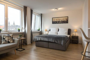 Business Apartment mit Blick auf die Skyline von Essen, Essen